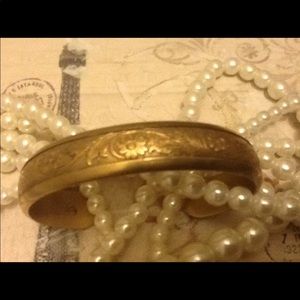 Ornate Vintage Brass Bangle